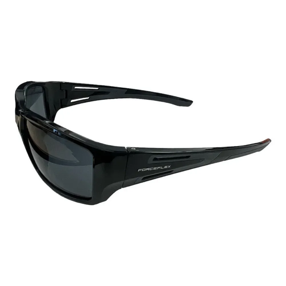 FORCEFLEX FF5 Comfort Foam Sunglasses Black w/Smoke Lens